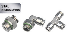 Złączka wtykowa ze stali kwasoodpornej